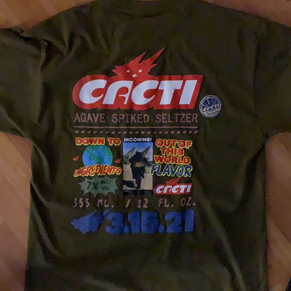 Travis Scott Cacti Down To Earth T shirt - Picture 5 of 5